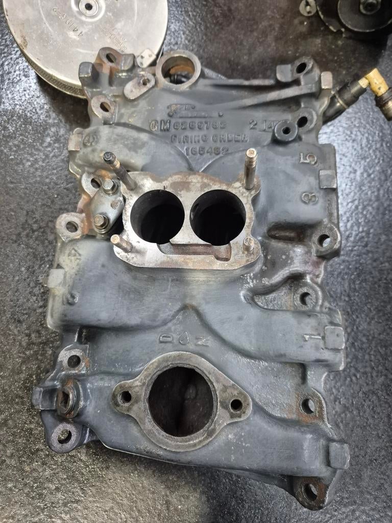 Mercruiser 4.3 V6 Inlaatspruitstuk met Carburateur, Watersport en Boten, Bootonderdelen, Ophalen of Verzenden, Gebruikt, Motor en Techniek