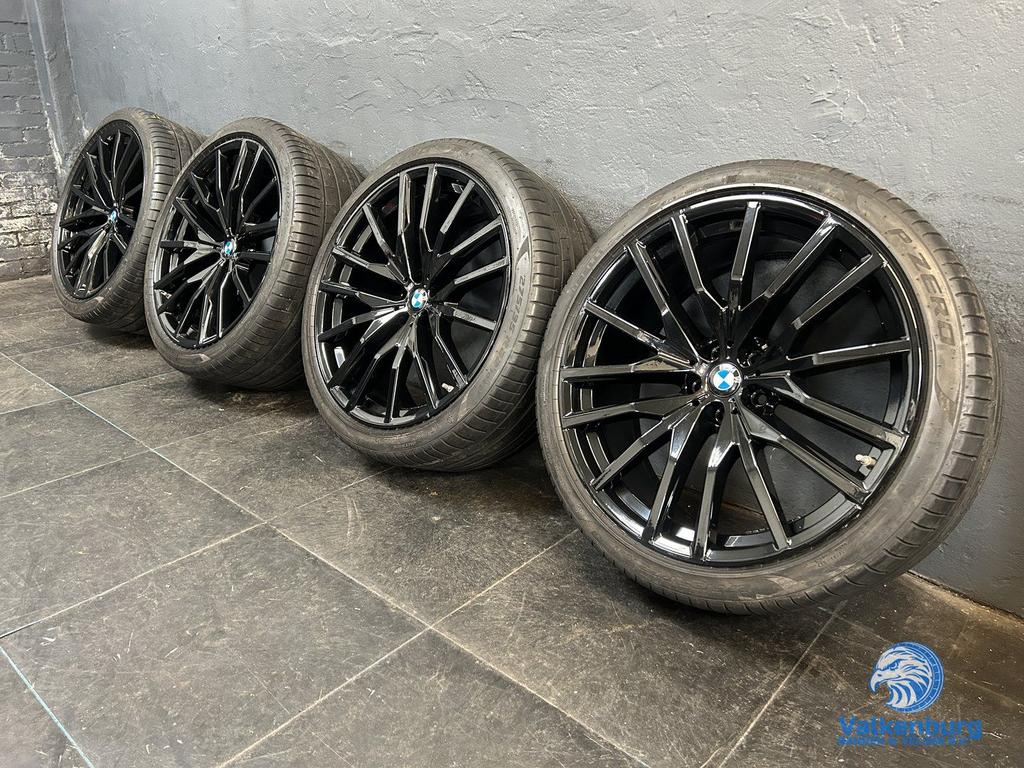 6-7mm! Originele BMW X5 X6 G05 G06 Style 742M 22 inch zwart, Gebruikt, -, 275 mm, -