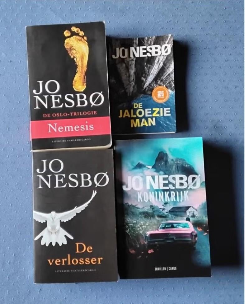 4 boeken Jo Nesbø, Ophalen, Scandinavië, Jo Nesbø, Zo goed als nieuw