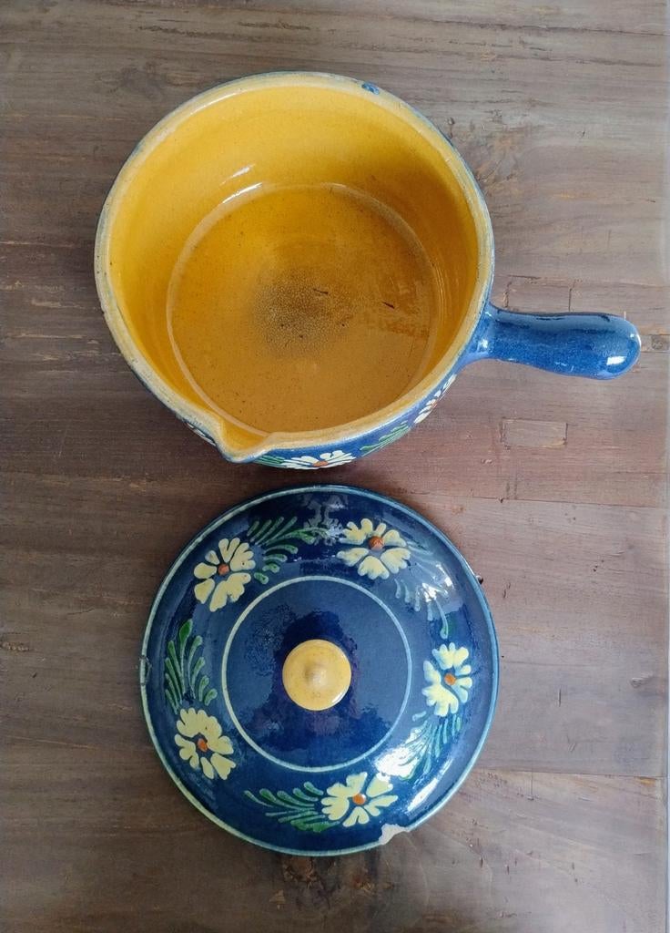 Vintage soufflenheim keramiek aardewerk pan, Ophalen of Verzenden, Gebruikt, Overige materialen