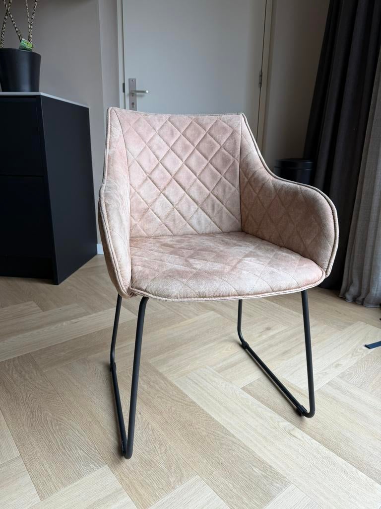 4 Rivièra Maison stoelen eetkamerstoelen, Huis en Inrichting, Ophalen, Gebruikt, Overige kleuren, Leer