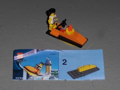Lego Jetski 6733, Ophalen of Verzenden, Zo goed als nieuw, Complete set, Lego