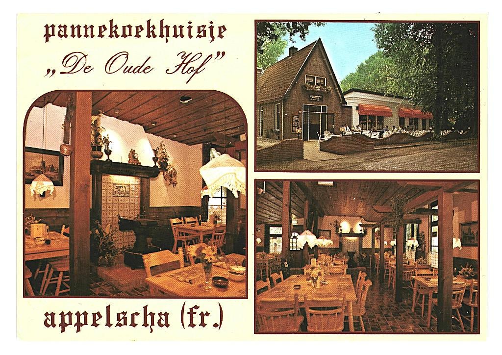 802199 Appelscha Jr 70 80 Friesland De Oude Hof Infokaart, Ophalen of Verzenden, 1960 tot 1980, Ongelopen, Friesland
