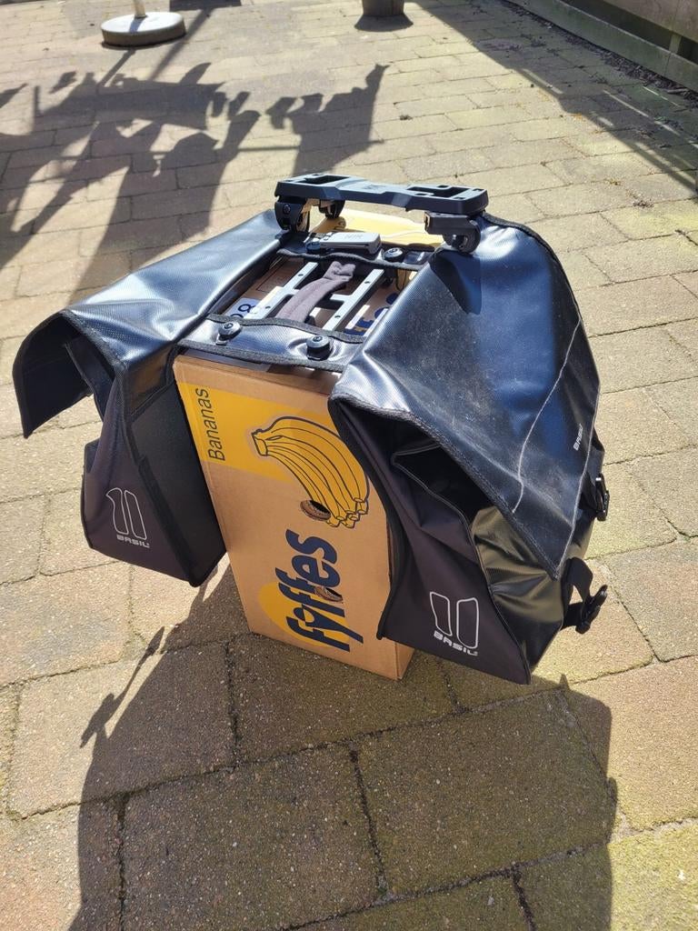 Fietstassen zwart met MIK systeem., Fietsen en Brommers, Fietsaccessoires | Fietstassen, Ophalen of Verzenden