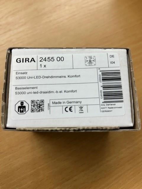 0676. Uitverkoop gira comfoor dimmer led ( 245500 ), Ophalen, Nieuw