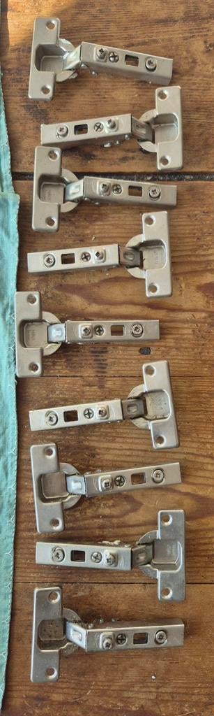 Kast (keukenkast) scharnieren 9 stuks, Ophalen of Verzenden