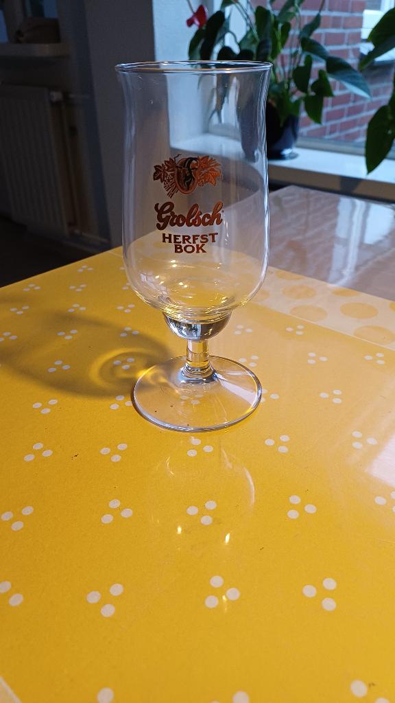 Bierglazen Herfstbok Grolsch, Ophalen, Nieuw, Bierglas