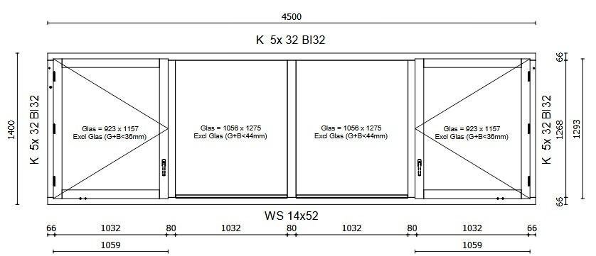 3 x dakkapellen kozijn hardhout, Gevelraam of Ruit, 120 tot 160 cm, Nieuw, Ophalen of Verzenden