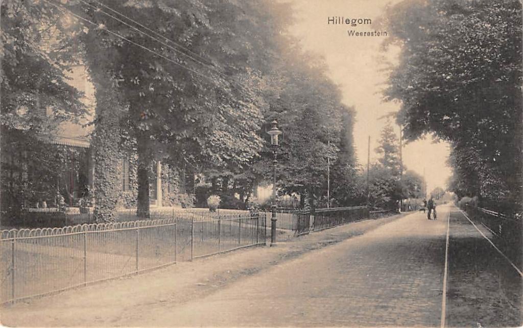 Hillegom Weerestein met tramrails 1912, Verzenden, Voor 1920, Gelopen, Zuid-Holland