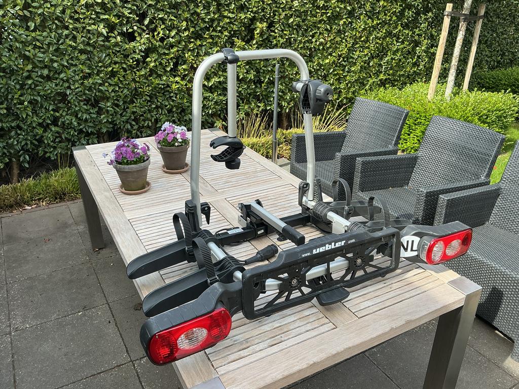 Uebler X21 fietsdrager voor 2 fietsen, Ophalen of Verzenden, Zo goed als nieuw, 2 fietsen, Trekhaakdrager