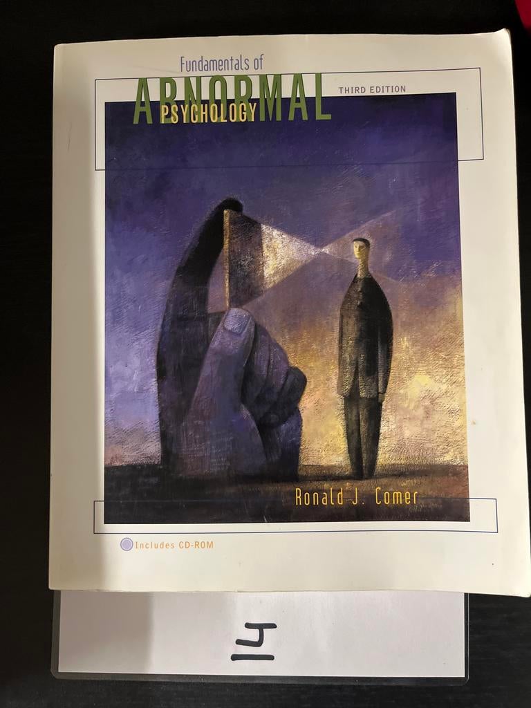Fundamentals of Abnormal Psychology - Ronald J. Comer, Boeken, Psychologie, Zo goed als nieuw, Klinische psychologie, Ophalen of Verzenden