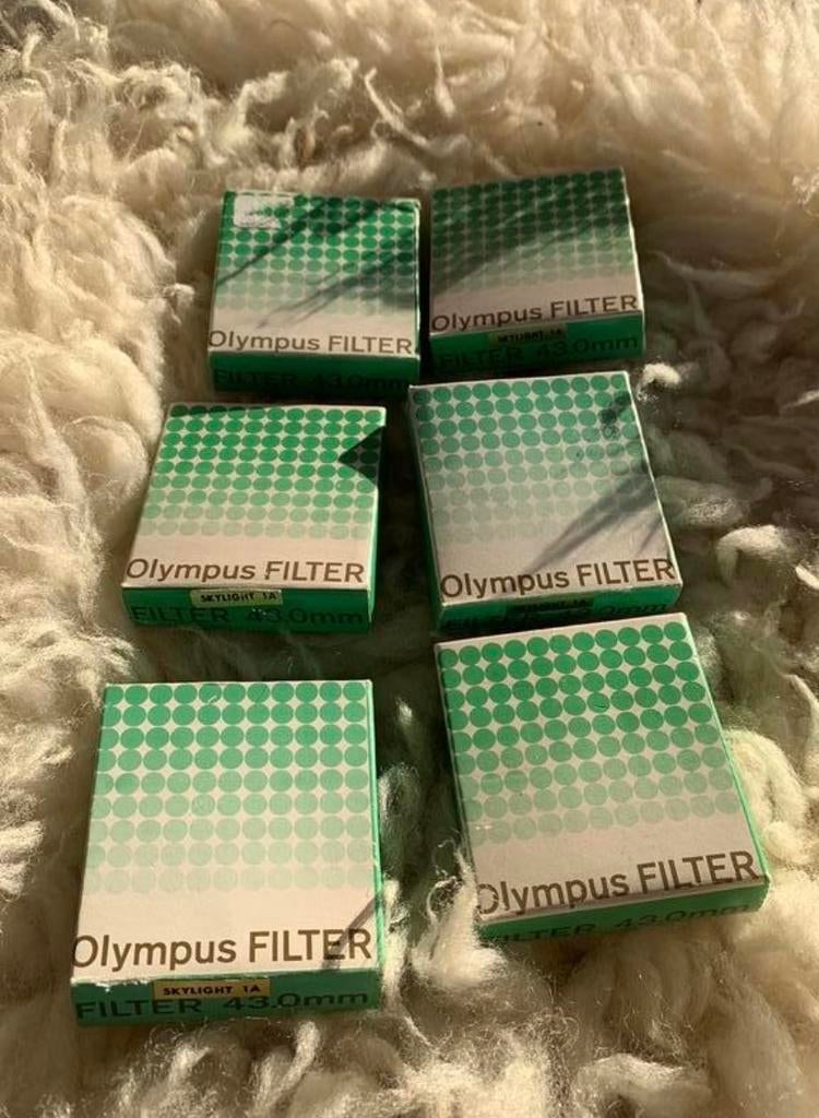 6 Olympus skylight filters 43.0 mm, Overige merken, Minder dan 50 mm, Overige typen, Ophalen of Verzenden
