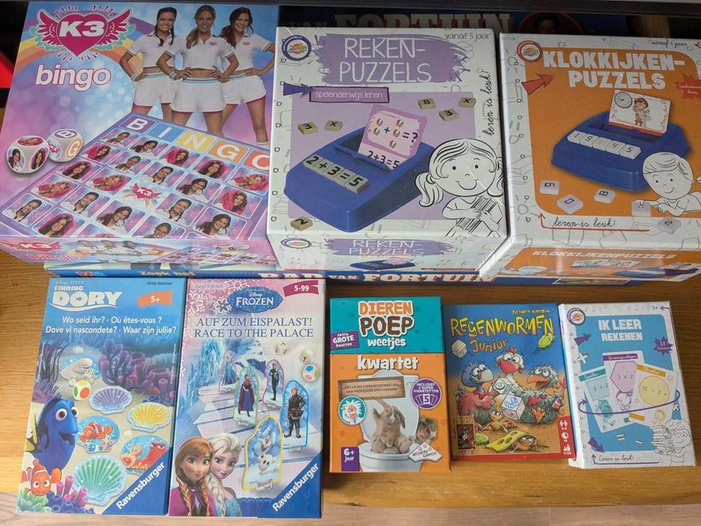 Diverse spelletjes, bingo, kwartet, rekenspellen, Ophalen of Verzenden