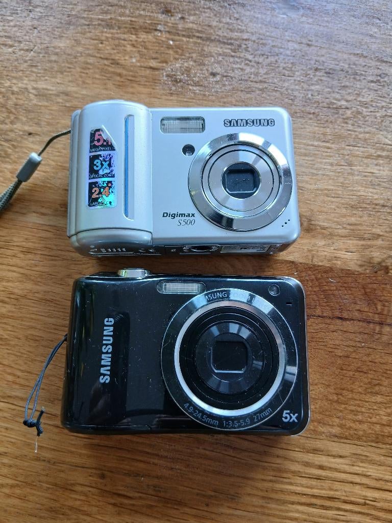 2 fototoestellen Samsung, Audio, Tv en Foto, Fotocamera's Analoog, Ophalen, Gebruikt, Compact, Samsung