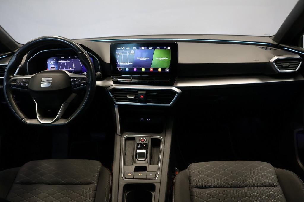 Seat Leon Sportstourer 1.5 eTSI FR Business Intense, Stof, 4 cilinders, Leon, Zwart