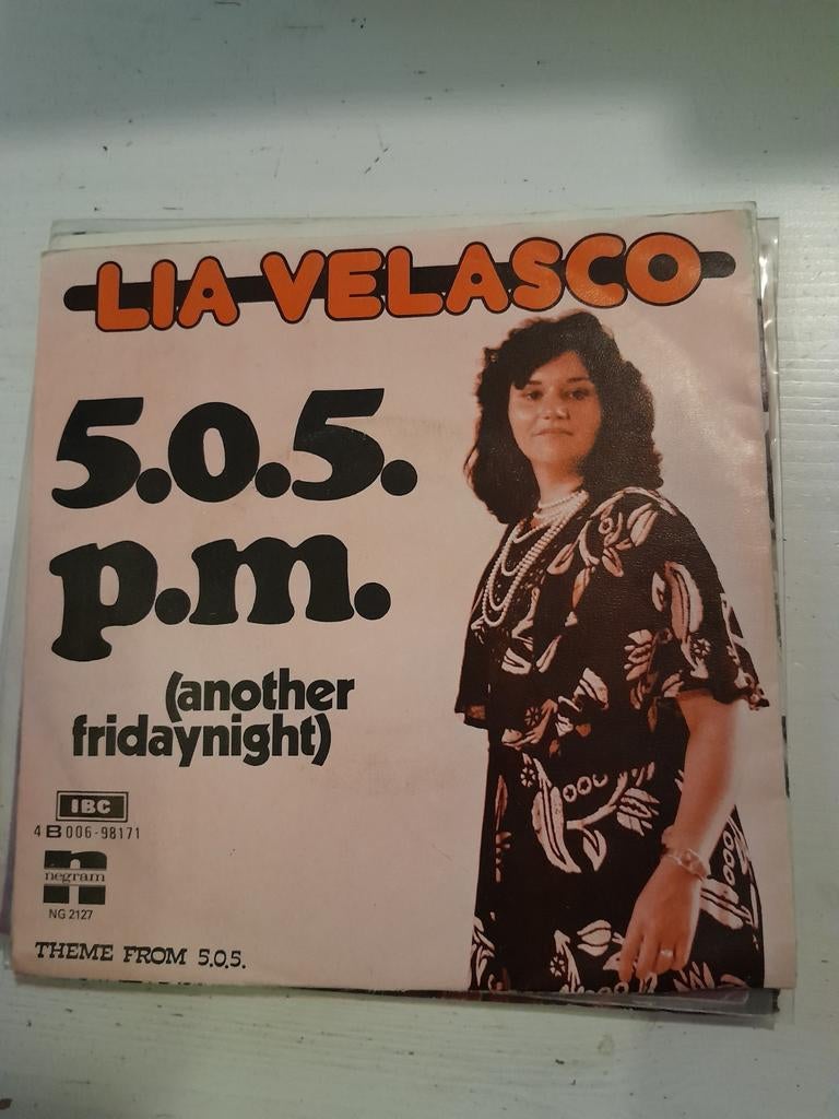 Lia velasco 7inch 5.0.5 p.m, Ophalen of Verzenden, Zo goed als nieuw, Pop
