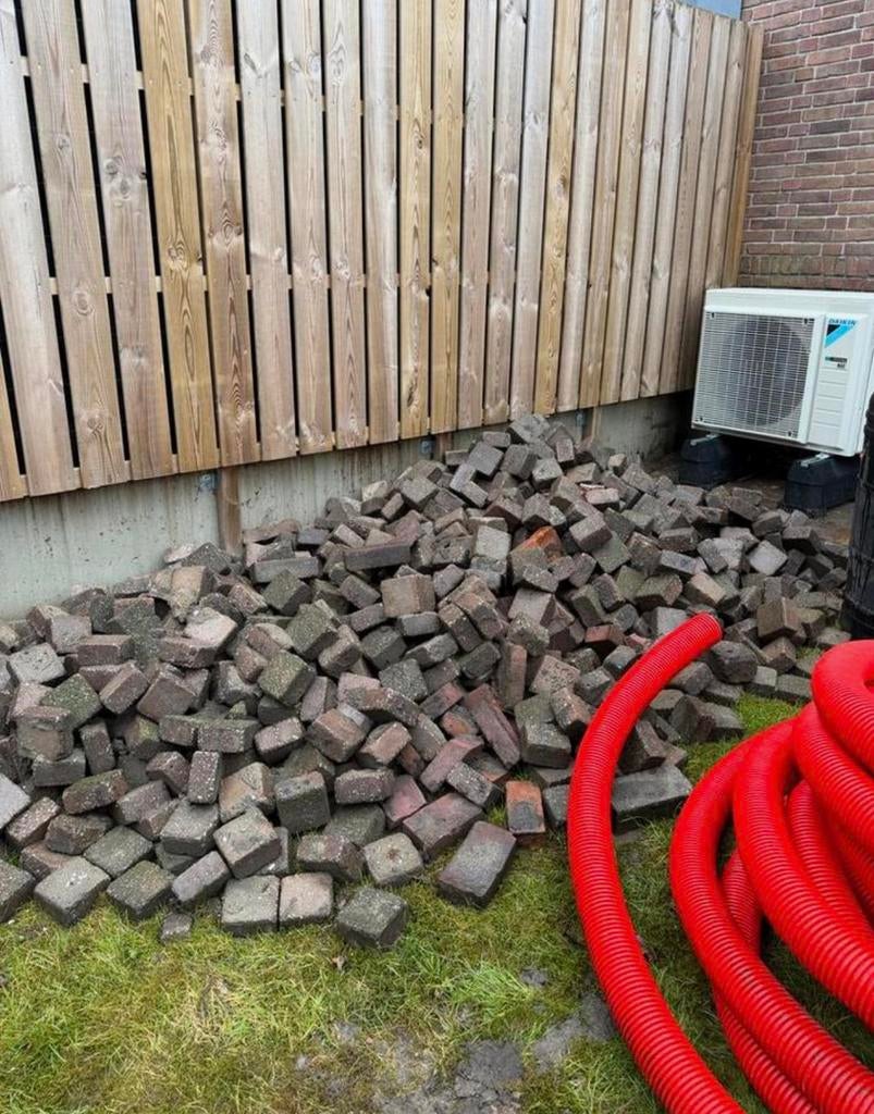 Klinkers / terrastegels, Tuin en Terras, Grind, Keien en Split, Ophalen, Zo goed als nieuw