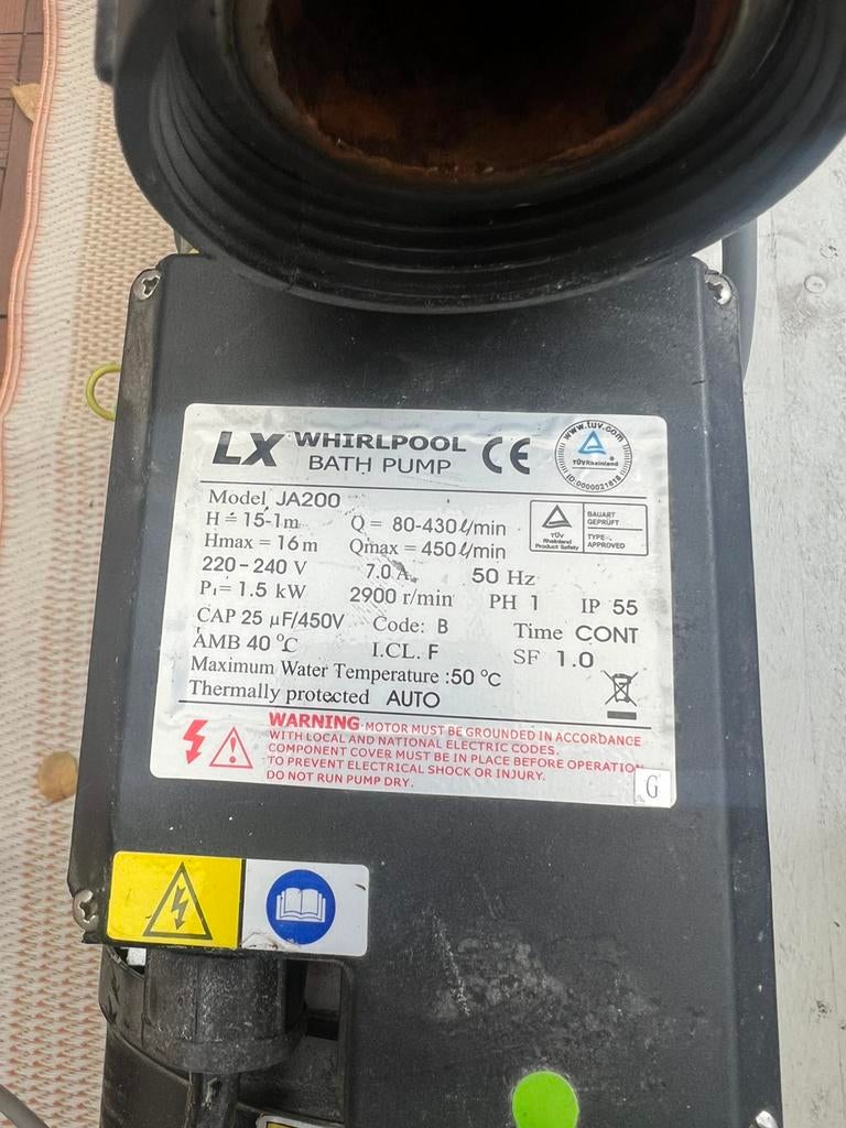 De LX Whirlpool JA200, Ophalen, Zo goed als nieuw, Inbouw, Vast