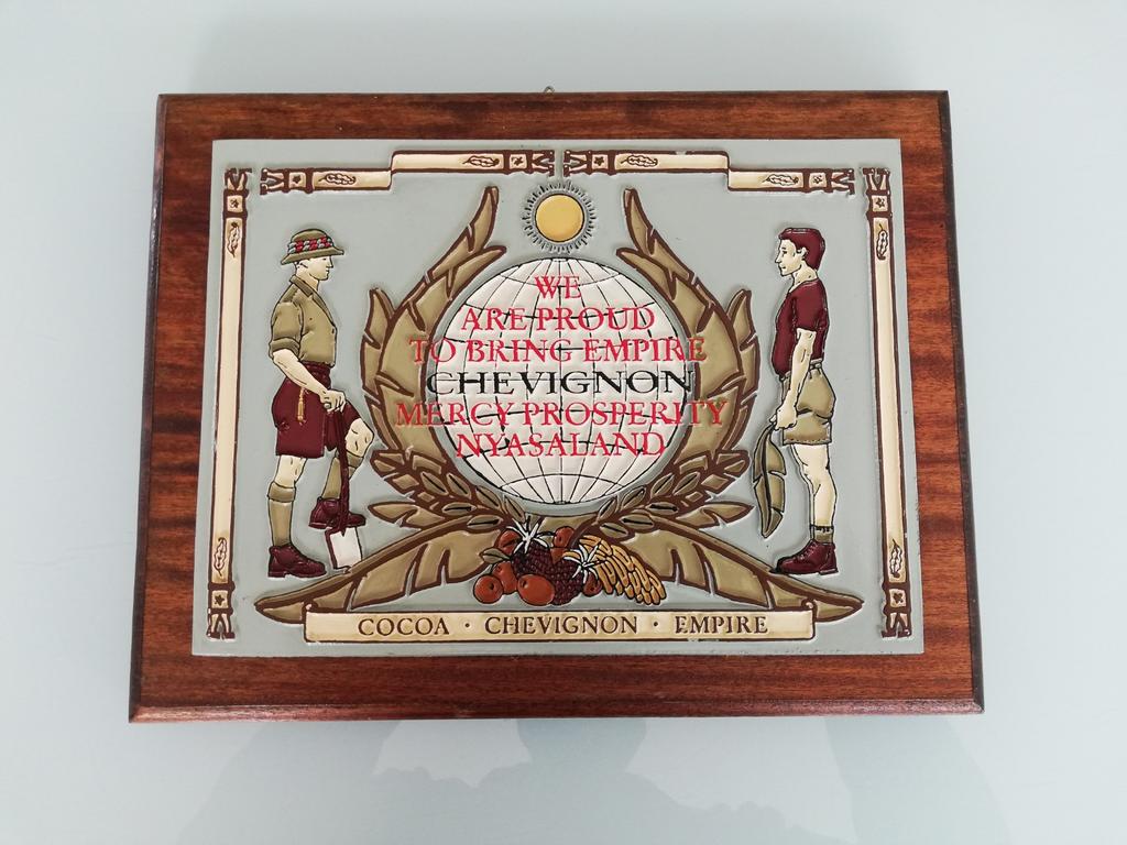 Vintage Chevignon reclame., Ophalen of Verzenden, Gebruikt, Reclamebord