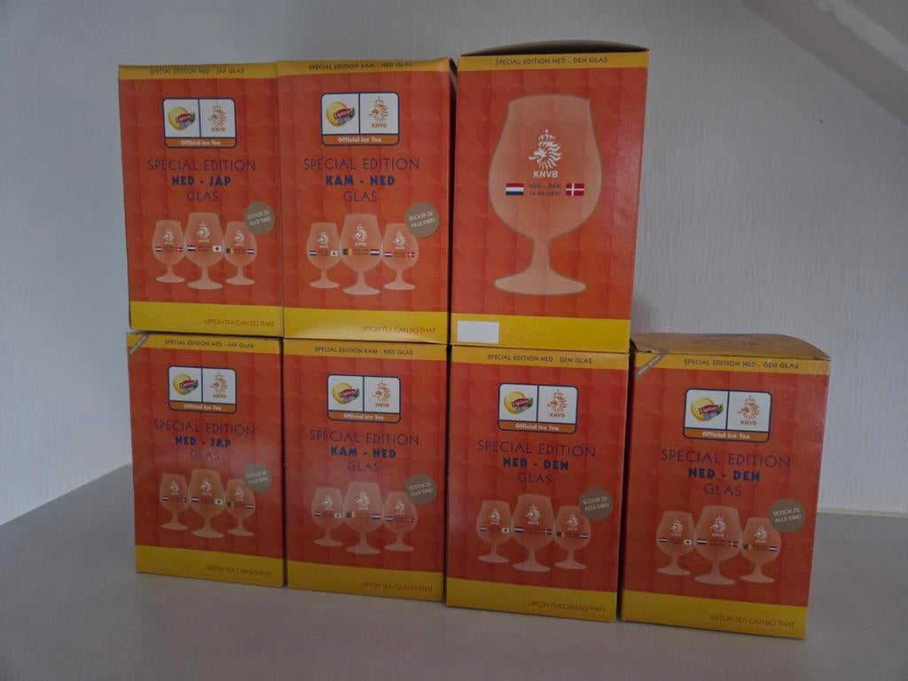 Officiële Ice Tea glazen WK2010, Ophalen of Verzenden, Nieuw, Overige typen