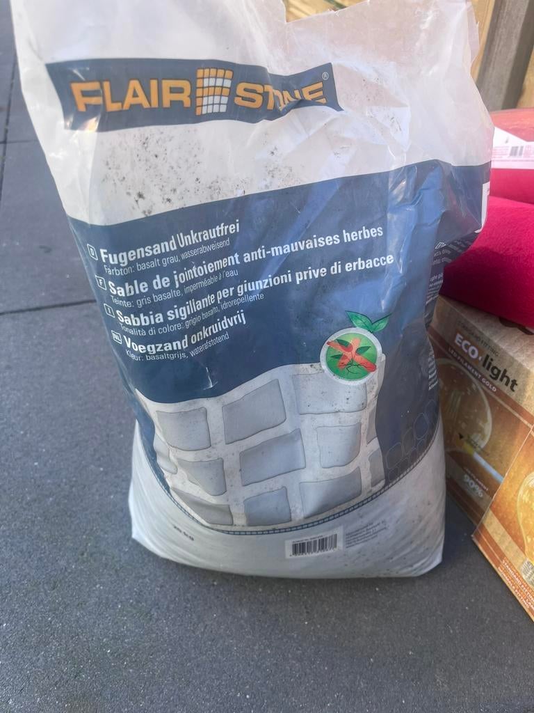 Gratis voegzand, Ophalen, Zo goed als nieuw