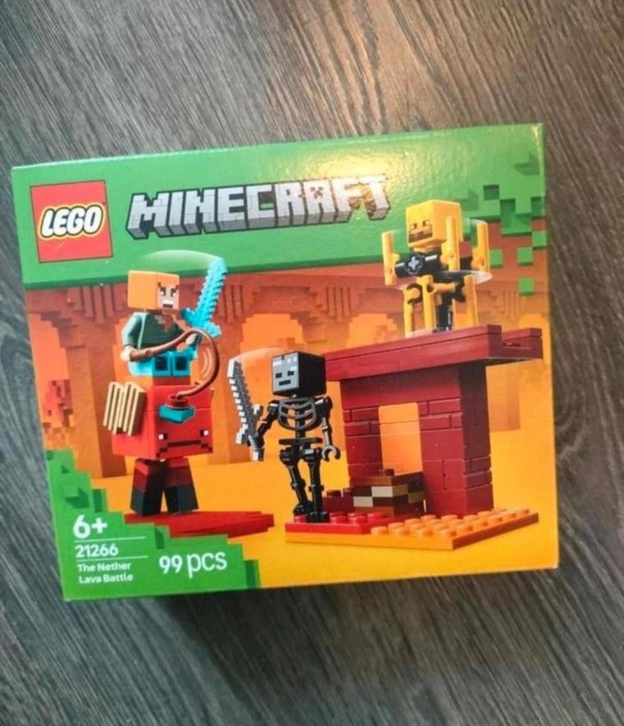 Nieuw Lego Minecraft 21266 The Nether Lava Battle, Ophalen, Nieuw, Complete set, Lego