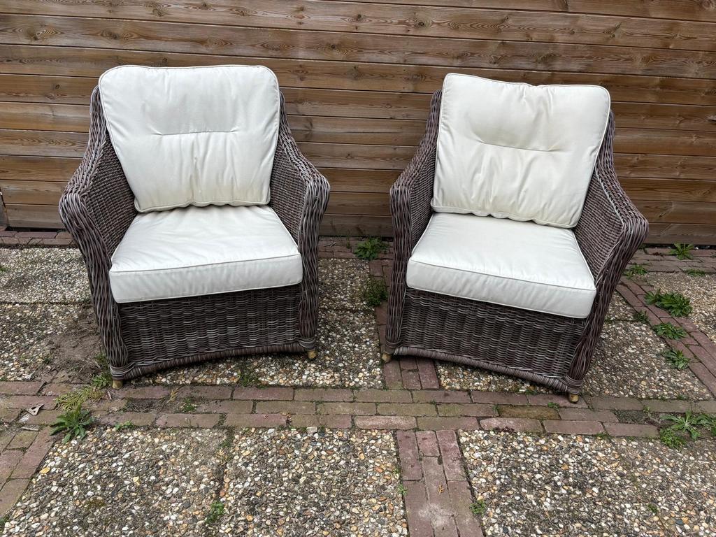 Apple bee lounge stoelen, Tuin en Terras, Tuinsets en Loungesets, Gebruikt, Loungeset, Wicker, Stoel