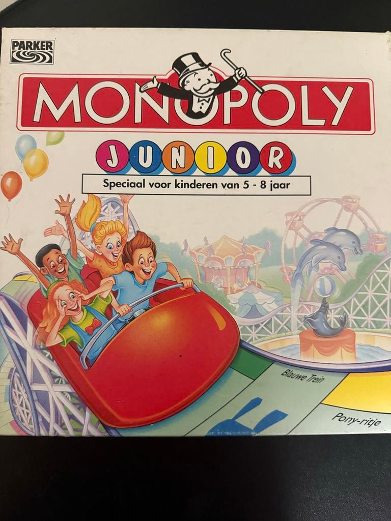 Monopoly Junior - Compleet bordspel voor kinderen, Drie of vier spelers, Ophalen, Gebruikt