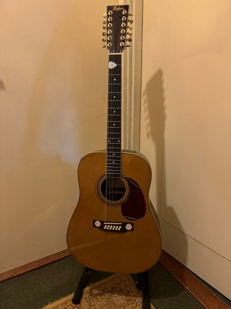 ELEKITRESCHE GITAAR HOfNER 12 snaren nieuwe, Muziek en Instrumenten, Snaarinstrumenten | Gitaren | Akoestisch, Ophalen of Verzenden
