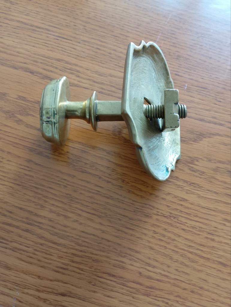 Deurknop zilver antiek voor voordeur met rozet rond 80mm