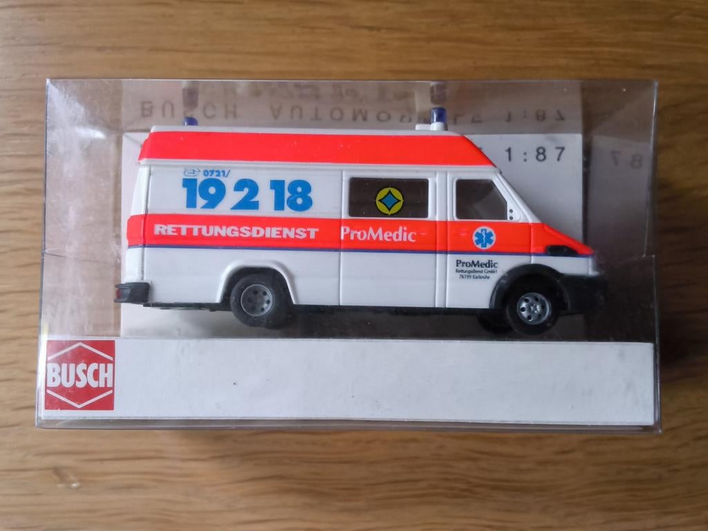 Busch 47907 Iveco Daily ProMedic., Ophalen of Verzenden, Bus of Vrachtwagen, Overige merken