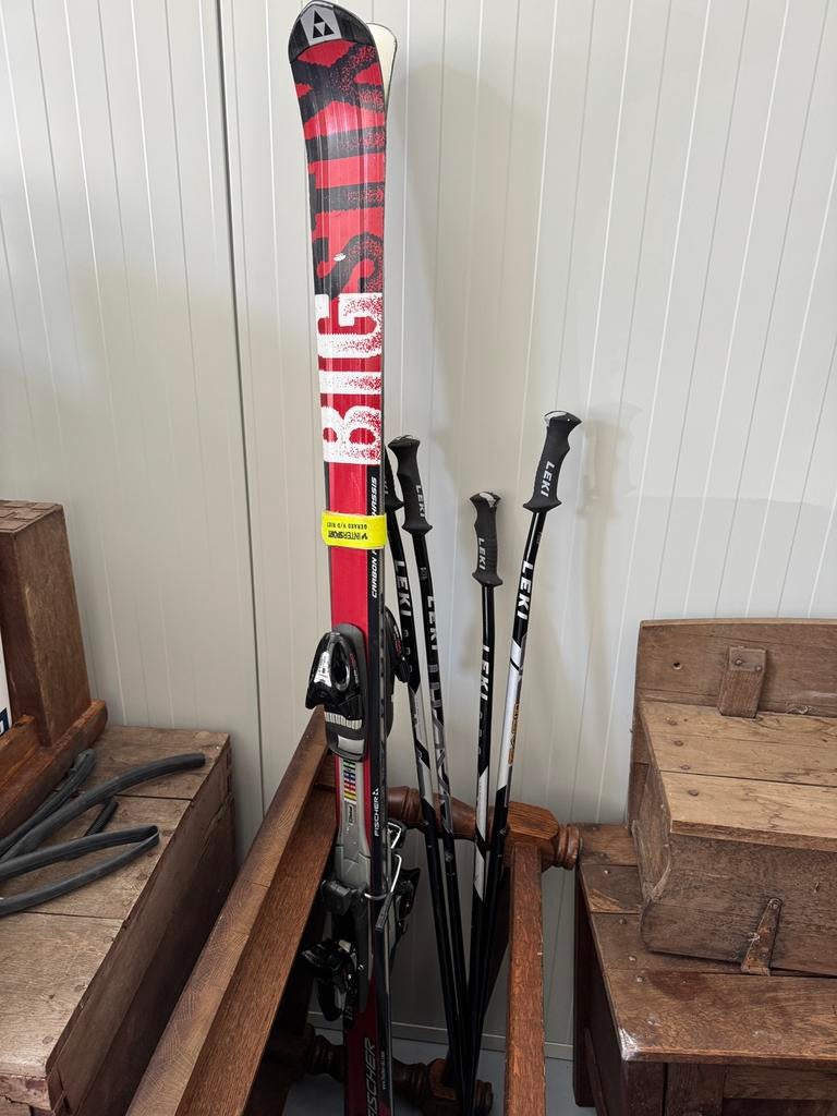 Ski’s met stokken, Sport en Fitness, Skiën en Langlaufen, Ophalen, Gebruikt, 160 tot 180 cm, Ski's