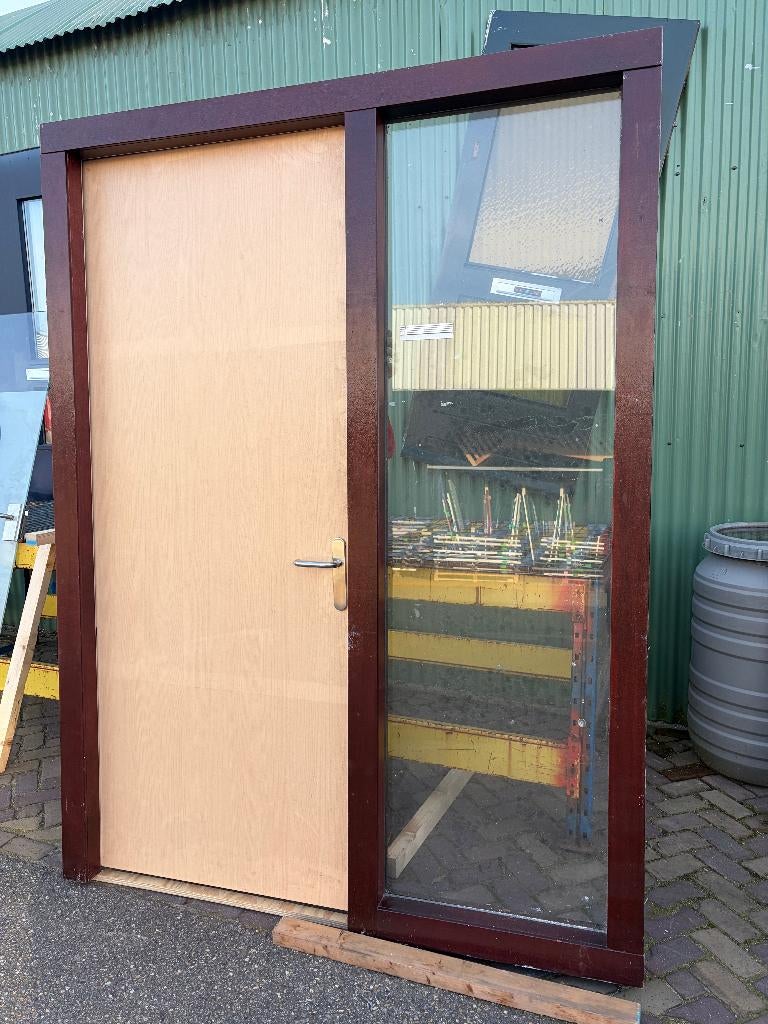 Deuren met raam kozijn  ( 538 ), Ophalen, Gebruikt, 120 cm of meer, Binnendeur