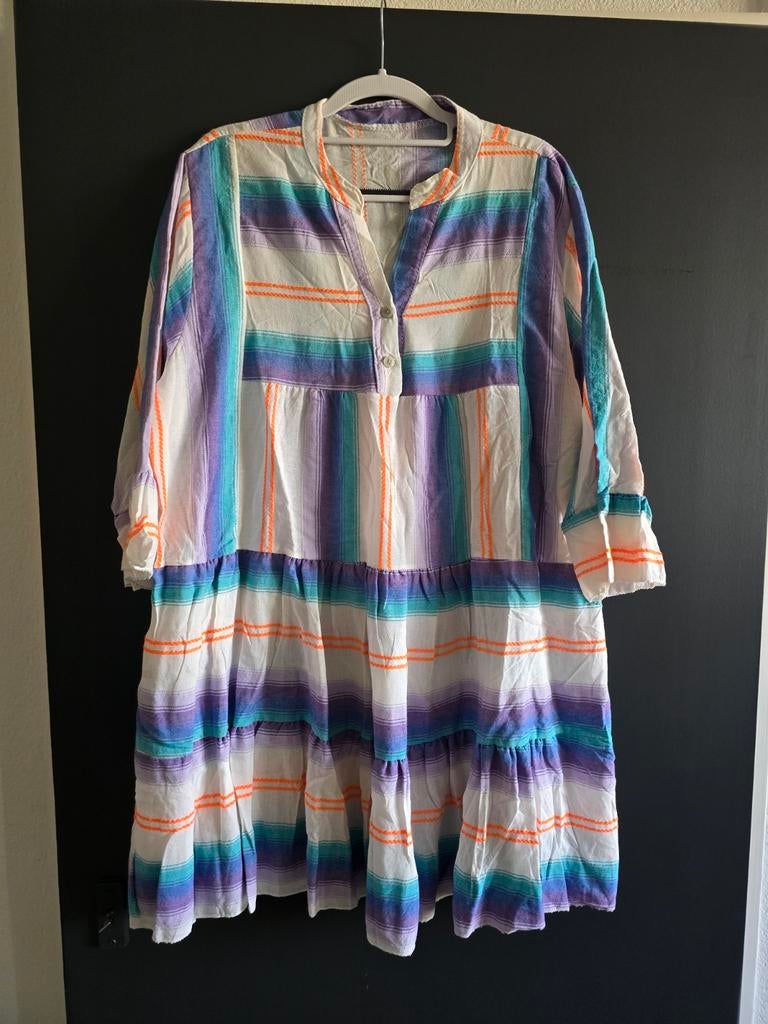 Nieuw oversized jurk neon 40 42 44 46, Kleding | Dames, Jurken, Paars, Maat 42/44 (L), Nieuw, Ophalen of Verzenden