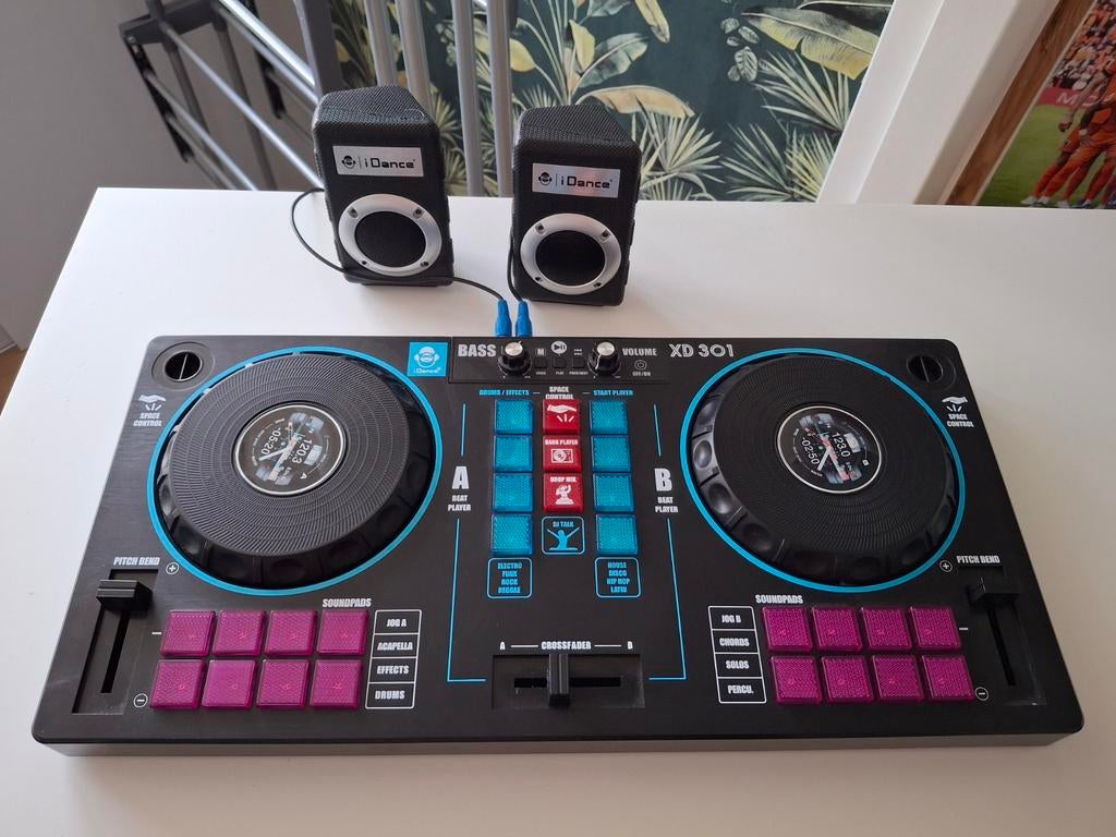 iDance 7-in-1 DJ mixer met BT speakers XD301, Ophalen of Verzenden, Zo goed als nieuw, Dj-set, Overige merken