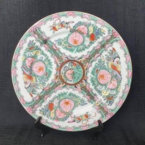 Vintage ca.1950's Chinese Famille Rose porseleinen bord, Antiek en Kunst, Antiek | Porselein, Ophalen of Verzenden
