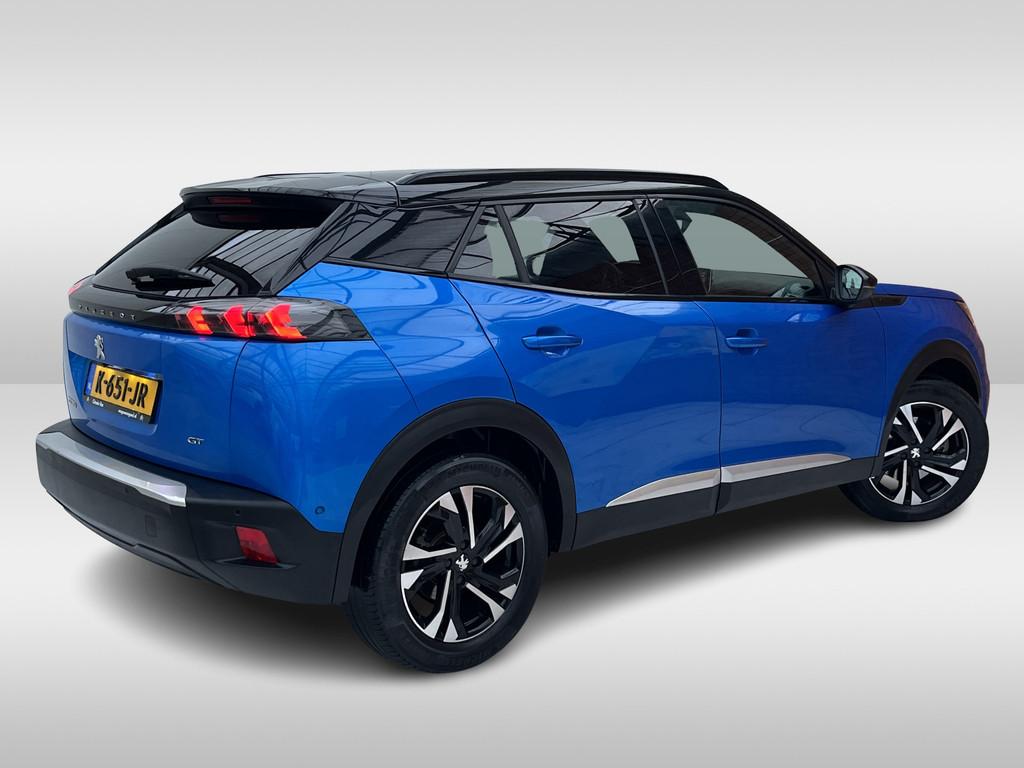 Peugeot e-2008 EV GT 50 kWh | Schuifdak | Carplay/Android Au, Auto's, 136 pk, Gebruikt, Zwart, Parkeersensor