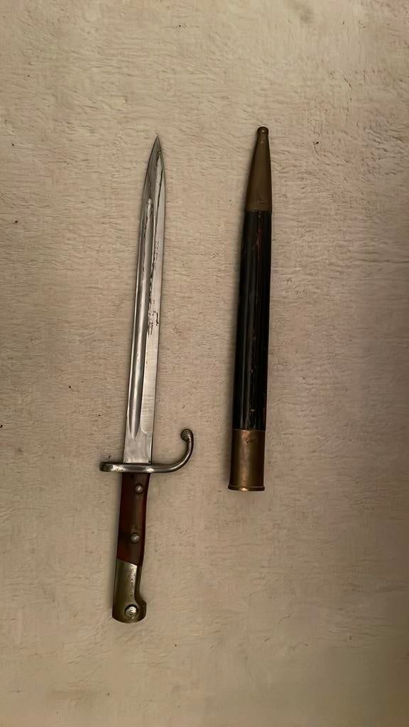 M1908 bajonet voor Mauser M1908 geweer, Verzamelen, Ophalen of Verzenden, Landmacht, Overige gebieden, Mes of Dolk
