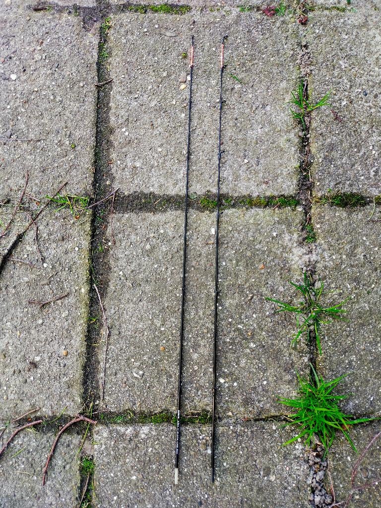 2 Shimano Winkelpicker topjes oranje, Watersport en Boten, Ophalen, Zo goed als nieuw, Werphengel