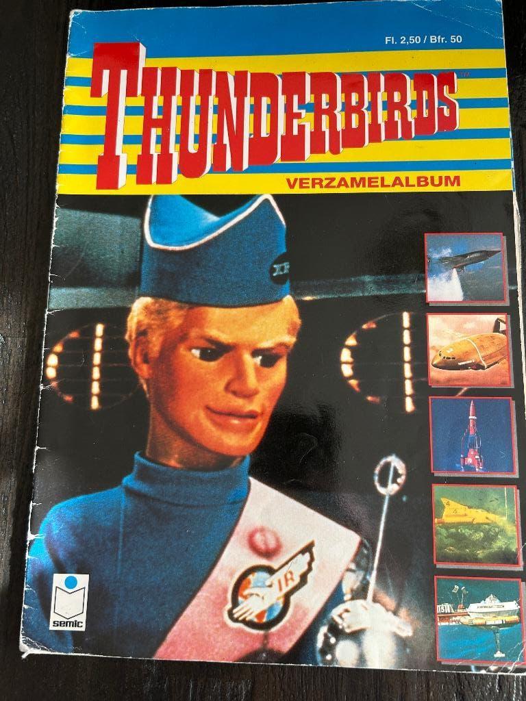 Thunderbirds stickeralbum met stickers, Verzamelen, Verzenden, Gebruikt, Strip of Tekenfilm
