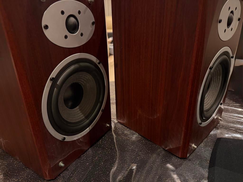 Mooie set Acoustic Research Speakers 100 Watt RMS, Overige merken, Gebruikt, Ophalen of Verzenden, 60 tot 120 watt