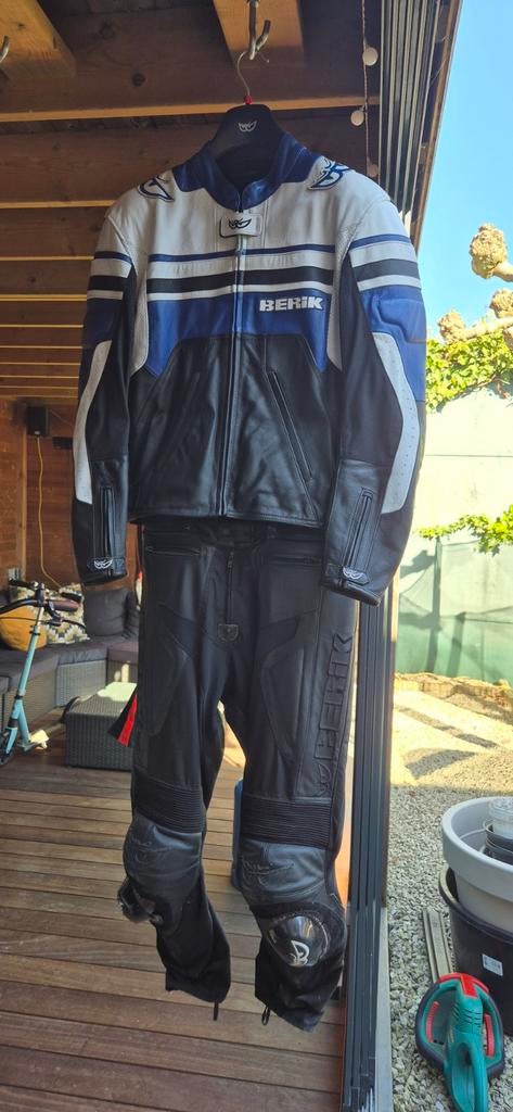 Berik tweedelig motorpak - Maat 52, Motoren, Kleding | Motorkleding, Ophalen, Berik, Tweedehands, Heren