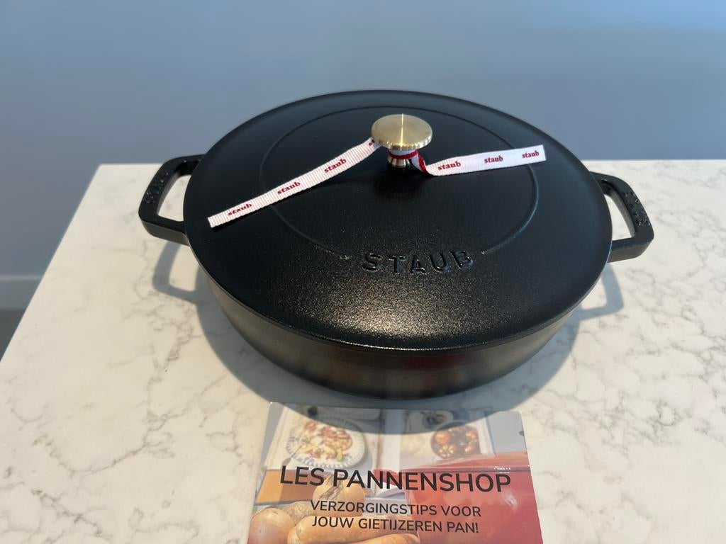 Nieuwe Nieuwe Staub Chistera mat zwart 26 cm, Gietijzer, Nieuw, Ophalen of Verzenden, Staub