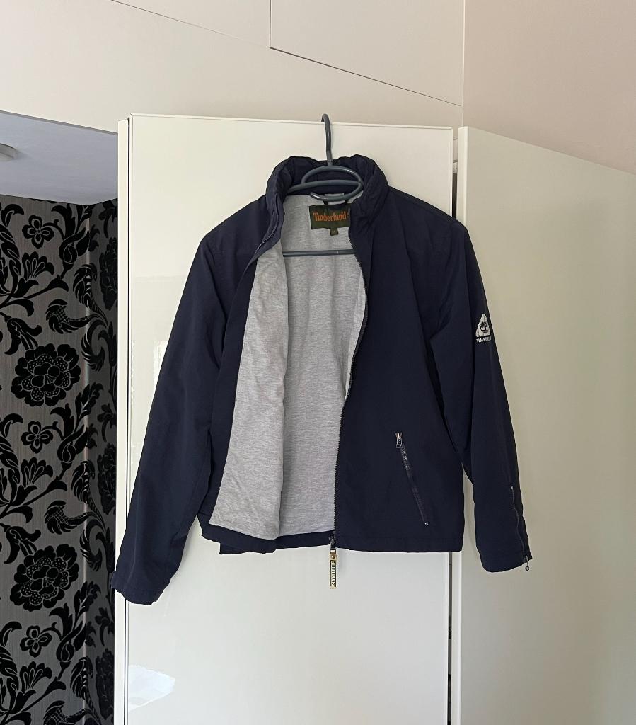 Timberland kort blauw (zomer) jasje/jack; maat 152, Kinderen en Baby's, Kinderkleding | Maat 152, Gebruikt, Jongen, Jas, Ophalen of Verzenden