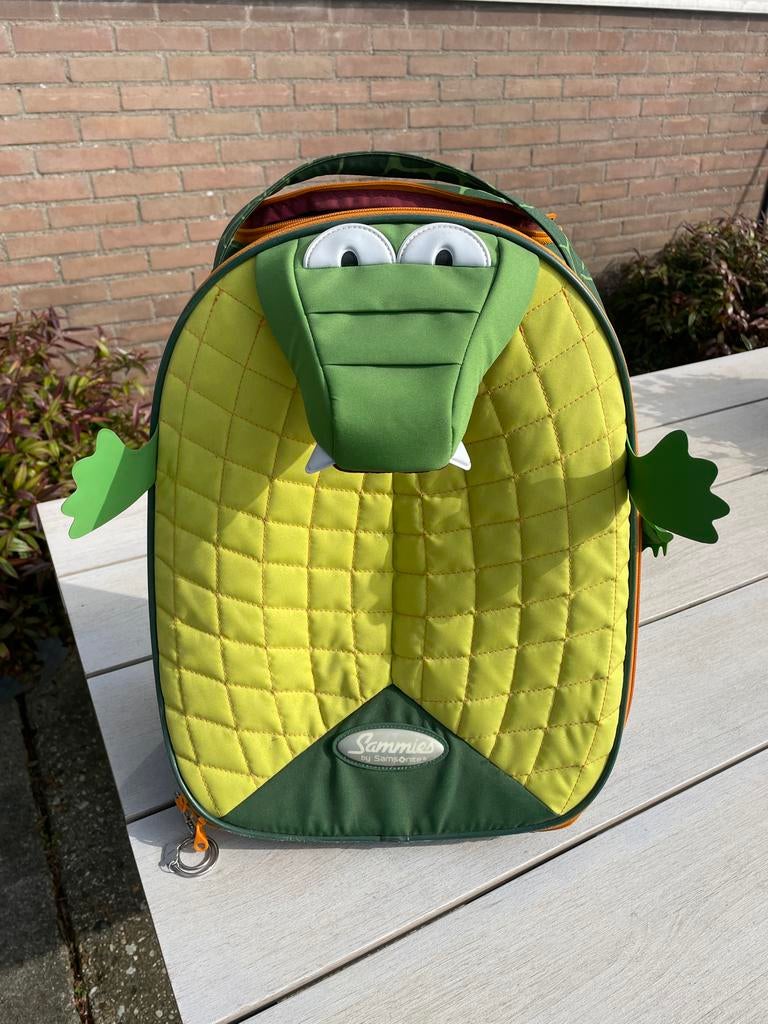 Samsonite Sammies kinder rolkoffer krokodil, Gebruikt, 20 tot 30 cm, Minder dan 40 cm, Ophalen of Verzenden