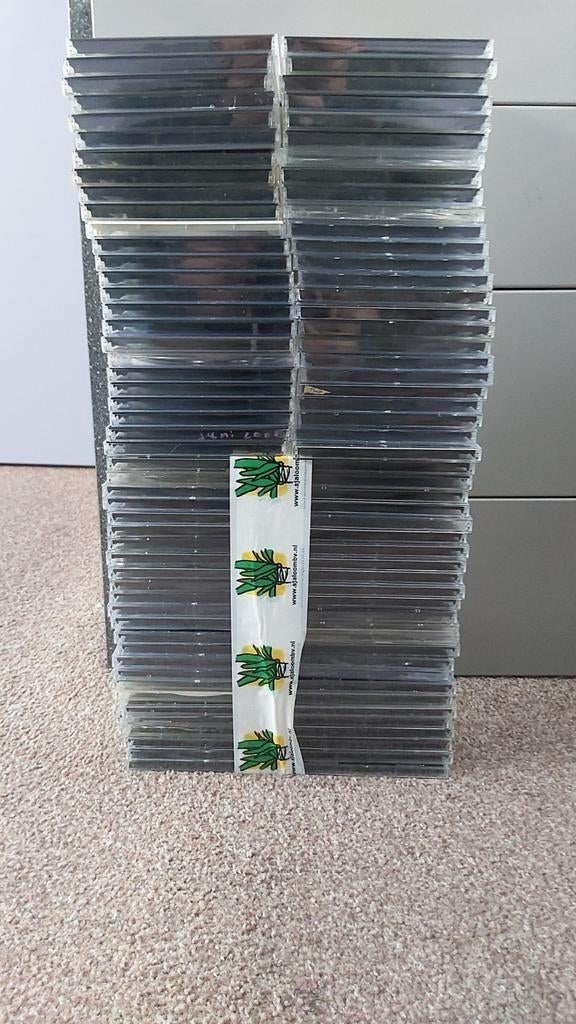 Cd doosjes jewelcase 75 stuks voor 2 cd's, Ophalen of Verzenden, Gebruikt