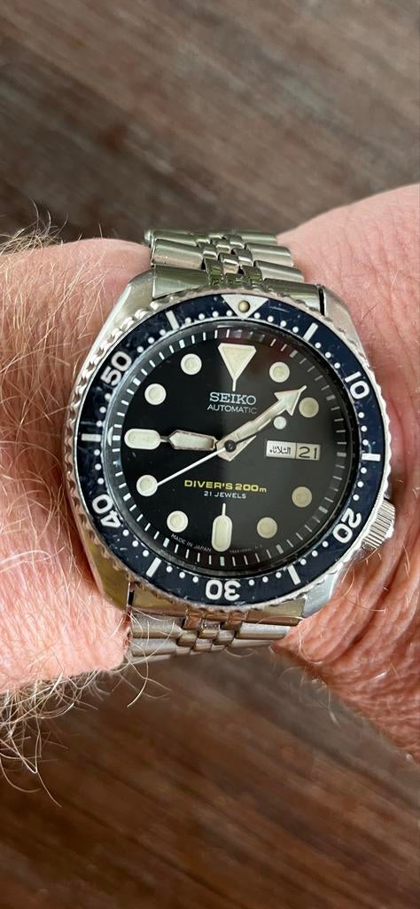 Seiko SKX007J duikhorloge uit 2004, Seiko, Gebruikt, Staal, Polshorloge