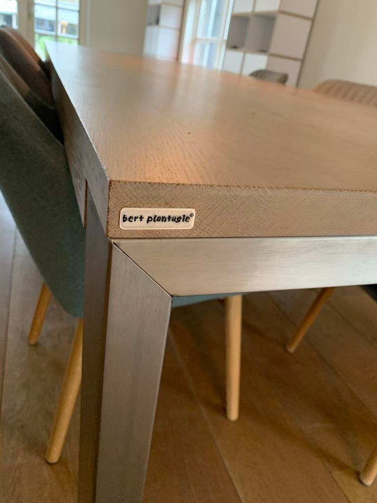 Bert Plantagie eettafel 240x100x77 cm, Ophalen, Gebruikt, 100 tot 150 cm, Eikenhout