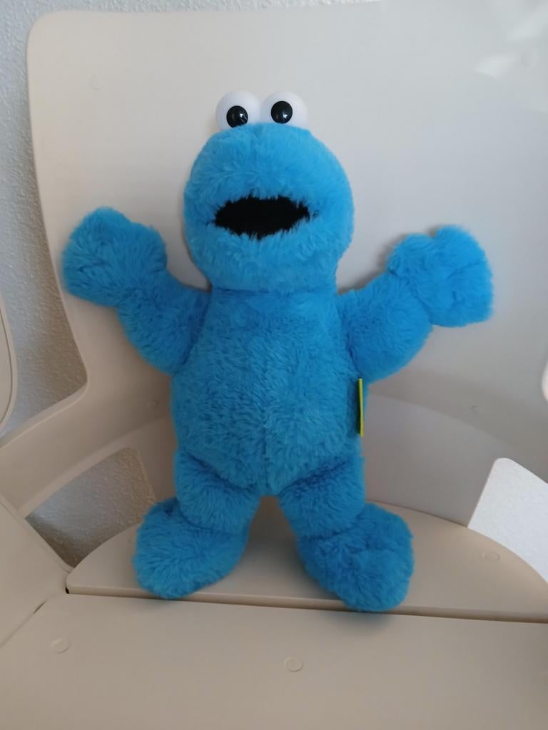 Sesamstraat Koekiemonster knuffel, Ophalen of Verzenden, Zo goed als nieuw, Overige typen