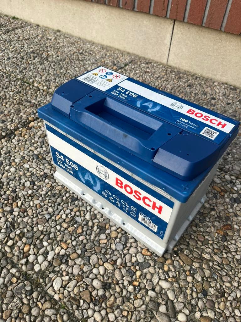 Bosch S4E08 70Ah EFB start-stop accu – 760A - 1x gebruikt, Ophalen, Gebruikt